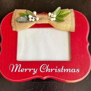 Red Merry Christmas Photo Frame
